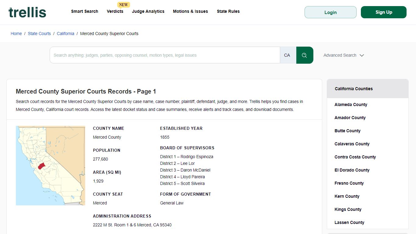 Merced County Superior Court Records | Docket Search California Page 1 ...